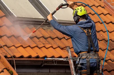 Démoussage et hydrofuge de toiture à Andiran